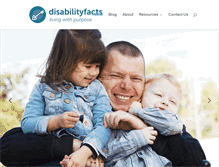 Tablet Screenshot of disabilityfacts.com